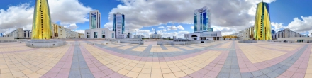 Дом Министерств - Парламент Республики. Астана. Фотография.