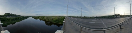 Мост через Клязьму во Владимире. Фотография.