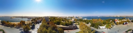 Площадь Нахимова с высоты. Фотография.