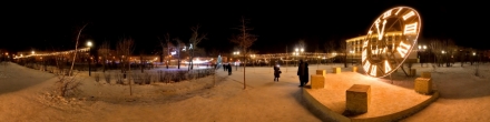 Зимняя площадь Декабристов_2. Чита. Фотография.