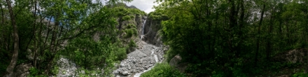 Водопад на реке Зеркли-суу (849). Черекское ущелье. Фотография.