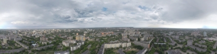Панорама над Ивановым, 30 июня 2018 г.. Иваново. Фотография.