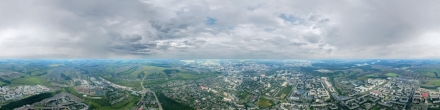 Белгород с высоты 707м. Фотография.