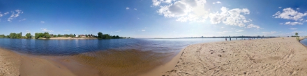 Песок пляжей Краснослободска. Фотография.