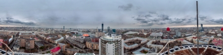 Крыша дома Красный переулок 5к2 (ЖК Космос). Екатеринбург. Фотография.