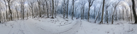 Зимняя кольцевая дорога вокруг Бештау. Фотография.