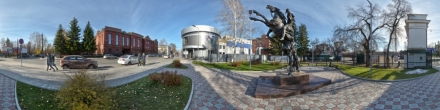 Памятник Ермаку «Покорение Сибири». Фотография.