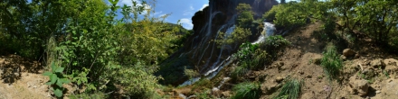 Водопад Гедмишх (Жетмиш-су) - вид сбоку. Река Малка. Фотография.