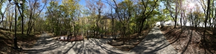 Дорожки в Емануелевском парке возле Эоловой арфы. Фотография.