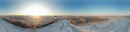 Ледовая трасса Кулибин автоспорт. Северодвинск. Фотография.