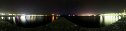 Ночное небо Цемесской бухты.. Кабардинка. Фотография.