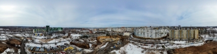 ЖК Парковый апрель 2021. Кемерово. Фотография.