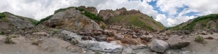 Слияние рек Бирджалы-су и Кызылкол, новый ландшафт (1340). Фотография.