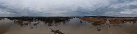 Дождь добавил. Разлив Упы, недалеко от Крапивны.. Фотография.