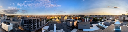 Крыша на Лодейнопольской 7. Фотография.