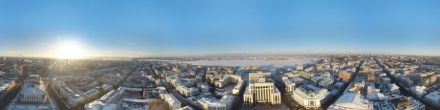 Казань, Площадь Свободы. Аэросъемка. Фотография.
