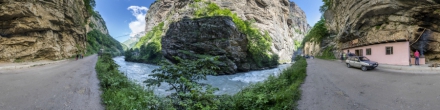 Чегемская теснина (344). Чегемские водопады. Фотография.