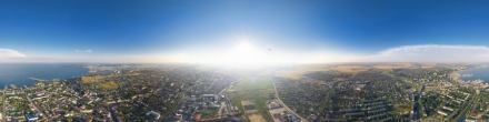 Полет над городом Керчь. Фотография.