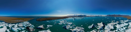 Ледниковая лагуна Ёкюльсаурлоун (исл. Jökulsárlón). Фотография.