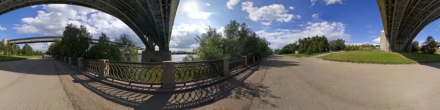 Под Октябрьским мостом. Новосибирск. Фотография.