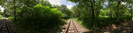 Детская железная дорога. Фотография.