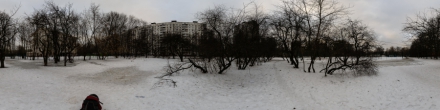 Школьный двор. Москва. Фотография.