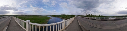 Мост через реку Самара. Гвардейское. Фотография.