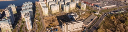Вид на микрорайон &quot;Седьмое небо&quot;. Нижний Новгород. Фотография.