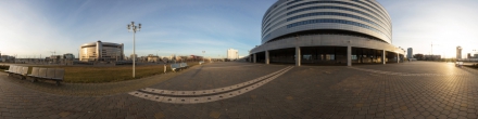 Минск-Арена на закате. Минск. Фотография.