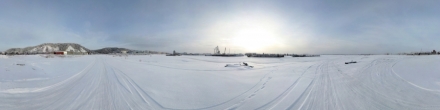 Зимний затон. Ханты-Мансийск. Фотография.