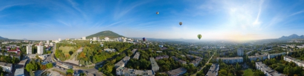 Аэропанорама Пятигорска - микрорайон &quot;Белая ромашка&quot;. Пятигорск. Фотография.