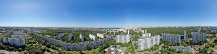 Теплый Стан с воздуха. Теплый Стан. Фотография.