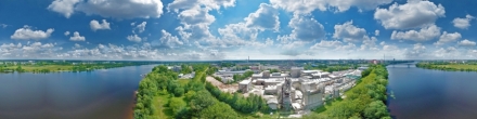 Волга возле комбината строительных материалов (50 метров). Тверь. Фотография.