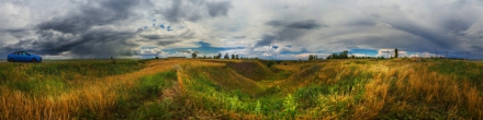 Овраги и облака под Новохоперском. Новохоперск. Фотография.