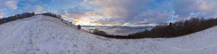 Склоны горы Маковица. Карпатские горы. Фотография.