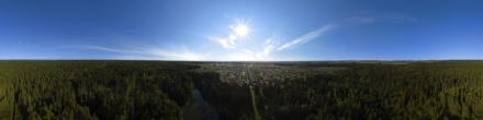 водоем на огороде. д.Старые Кены. Фотография.