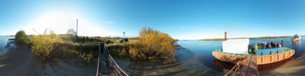 Экскурсия в в  музей лоцманов, отплытие  в Архангельск. Пустошь. Фотография.