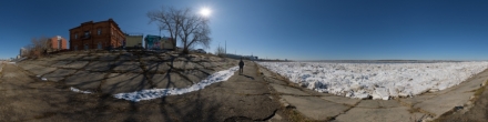 Ледоход в Томске. Томск. Фотография.