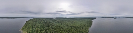 Остров Пеллотсаари, Ладожское озеро. Вид от пристани. остров Пеллотсаари. Фотография.