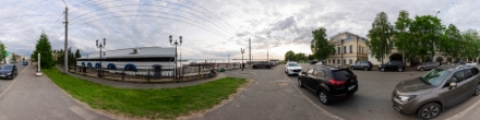 **** 2025-06-06 Вид на морской музей и офис Кенозерского национального парка. Набережная Северной Двины.. Архангельск. Фотография.