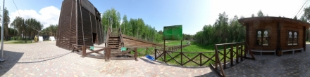 Горки в лесопарке. Нягань. Фотография.