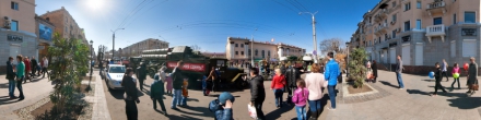 Перед парадом. Чита. Фотография.