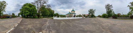 Свято-Михайловская церковь. С улицы.. Остромечево. Фотография.