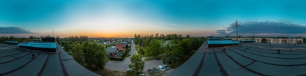 Закат на крыше Ленинградской 8. Фотография.