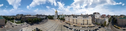 Софиевская площадь в Киеве . Фотография.