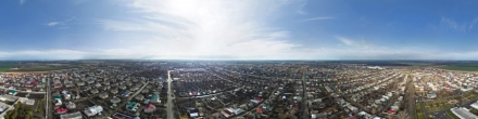 Перекресток улиц Чапаева/Крупской с высоты. Фотография.