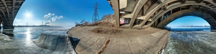 Под Вогрэсовским мостом. Фотография.