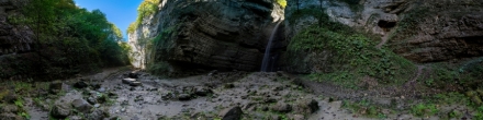 Малый Чегемский водопад, начало октября (507). Чегемские водопады. Фотография.