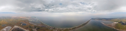 Бердянск с высоты. Над пляжем на &quot;Верховой&quot;. Бердянск. Фотография.