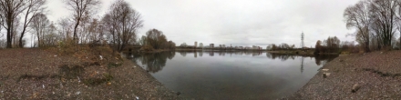 Река Мулянка в конце октября. Фотография.